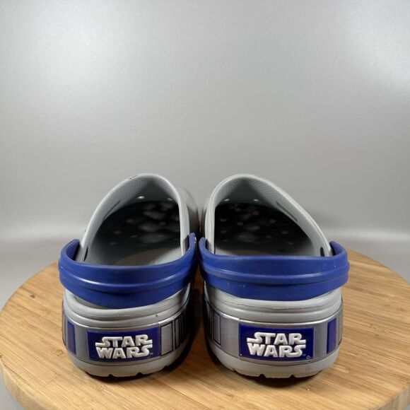 S Crocs Crocband R2-D2 Clog Mens 9 Womens 11 Grey Blue‎ Star Wars main image 2